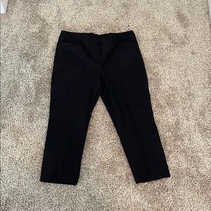 Chicos Black Pull On Dress Pants with Straight Leg Cut